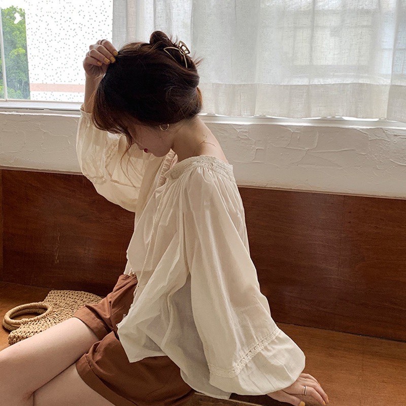 [ẢNH THẬT/SẴN] Áo Babydoll Tay Bồng Chiffon Ullzzang