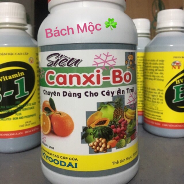 Siêu Canxi - Bo chống rụng hoa, trái non, nứt trái, thối trái (500 ml)