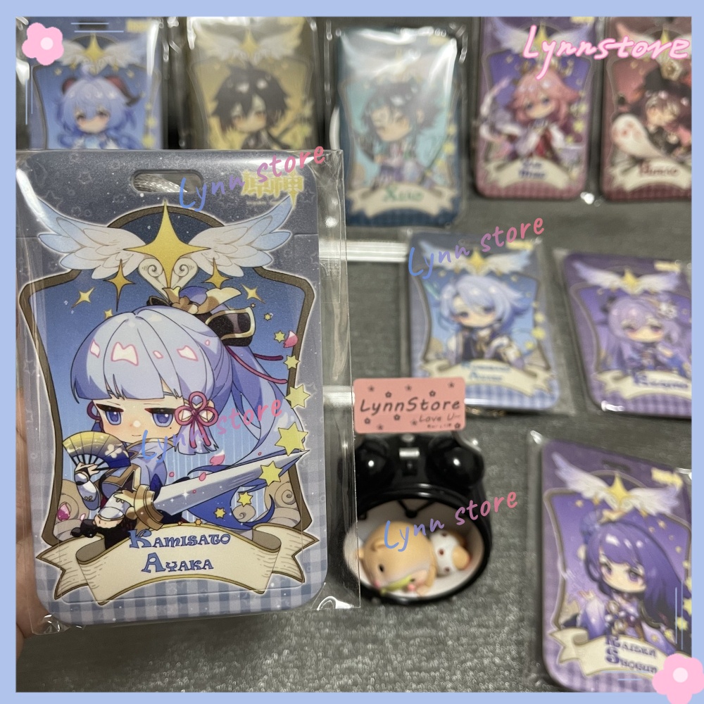 Ví Đựng Thẻ Id / Xe Buýt Hoạt Hình Genshin Va Chạm Raiden Shogun Abs Có Móc Khóa Quà Tặng Cho Học Sinh