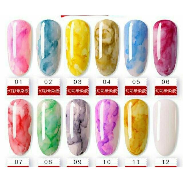 Cồn loang tạo hình móng nail