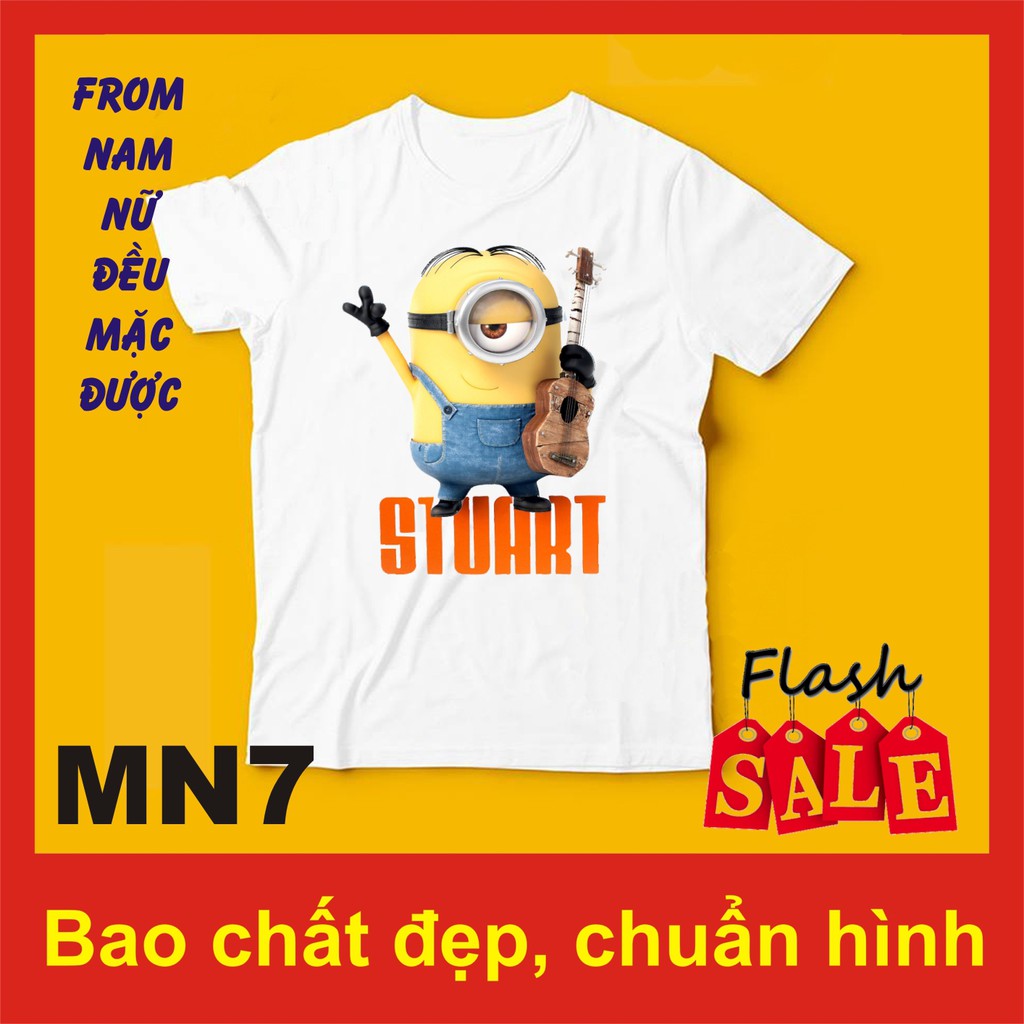 Áo thun minion 7, 50 hình, chất đẹp, ngộ nghĩnh