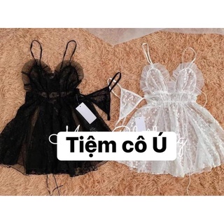 Váy ngủ ren xuyên thấu bigsize