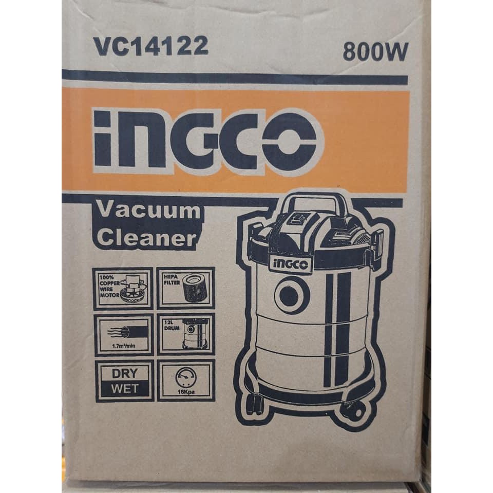 Máy hút bụi 12 Lít 800W Ingco VC14122