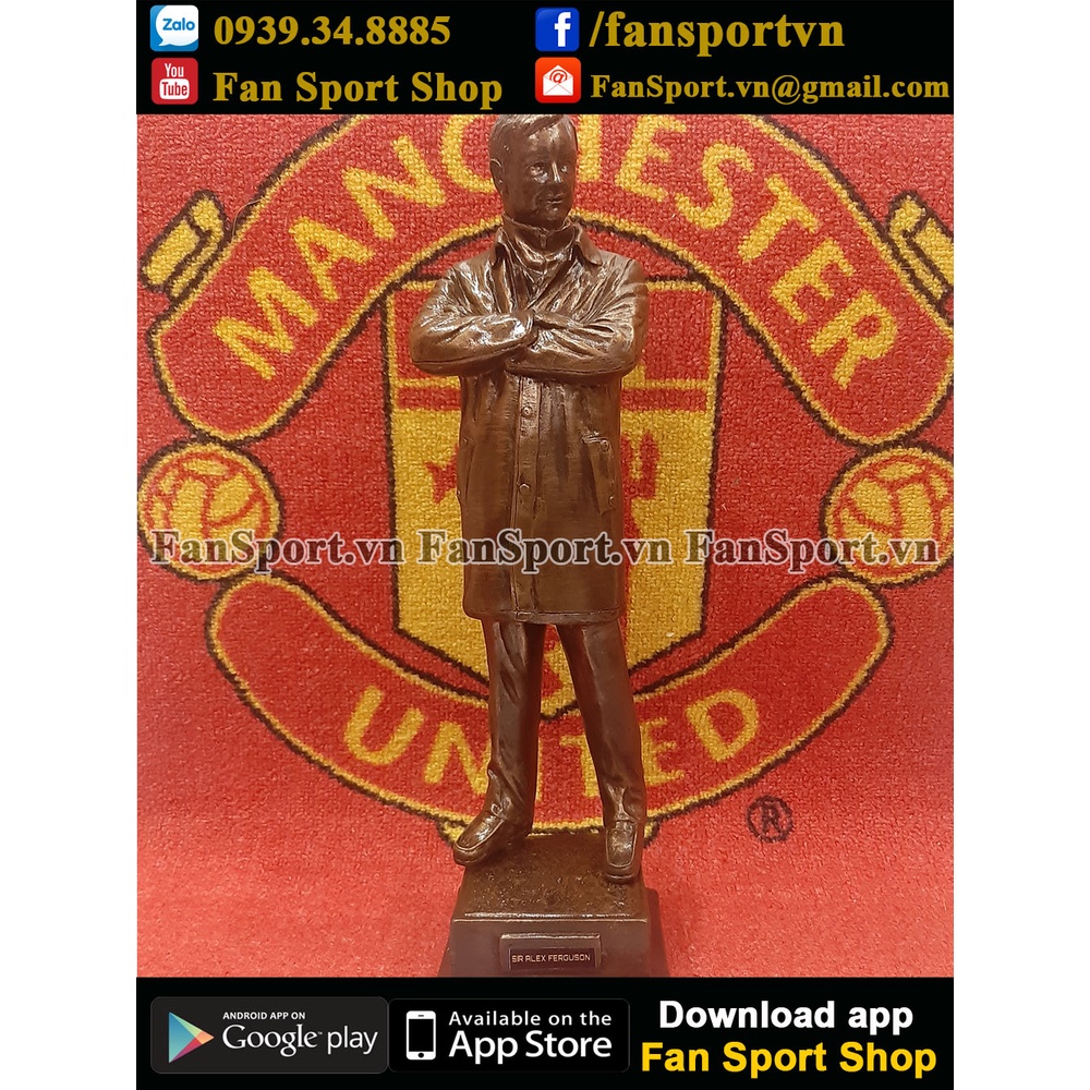 Tượng Sir Alex Ferguson Manchester United figure Old Trafford 1:13 huấn luyện viên bóng đá