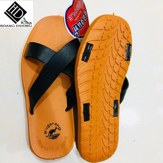 Dép nam quai chéo Thái màu đen (Ảnh thật) - ĐẶT TĂNG 1 SIZE