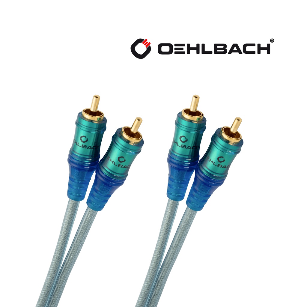 Dây cáp tín hiệu RCA Interconnect 1m Oehlbach Ice Blue, giá bán theo sợi 2 dây