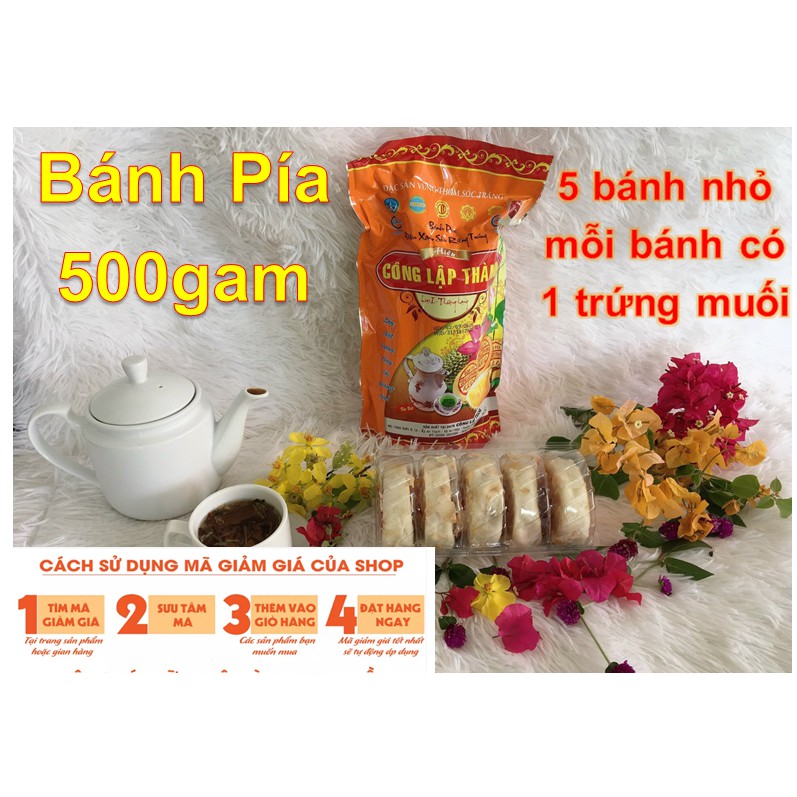 Bánh Pía Sầu Riêng Đặc Sản Sóc Trăng (500gam x5 bánh nhỏ)