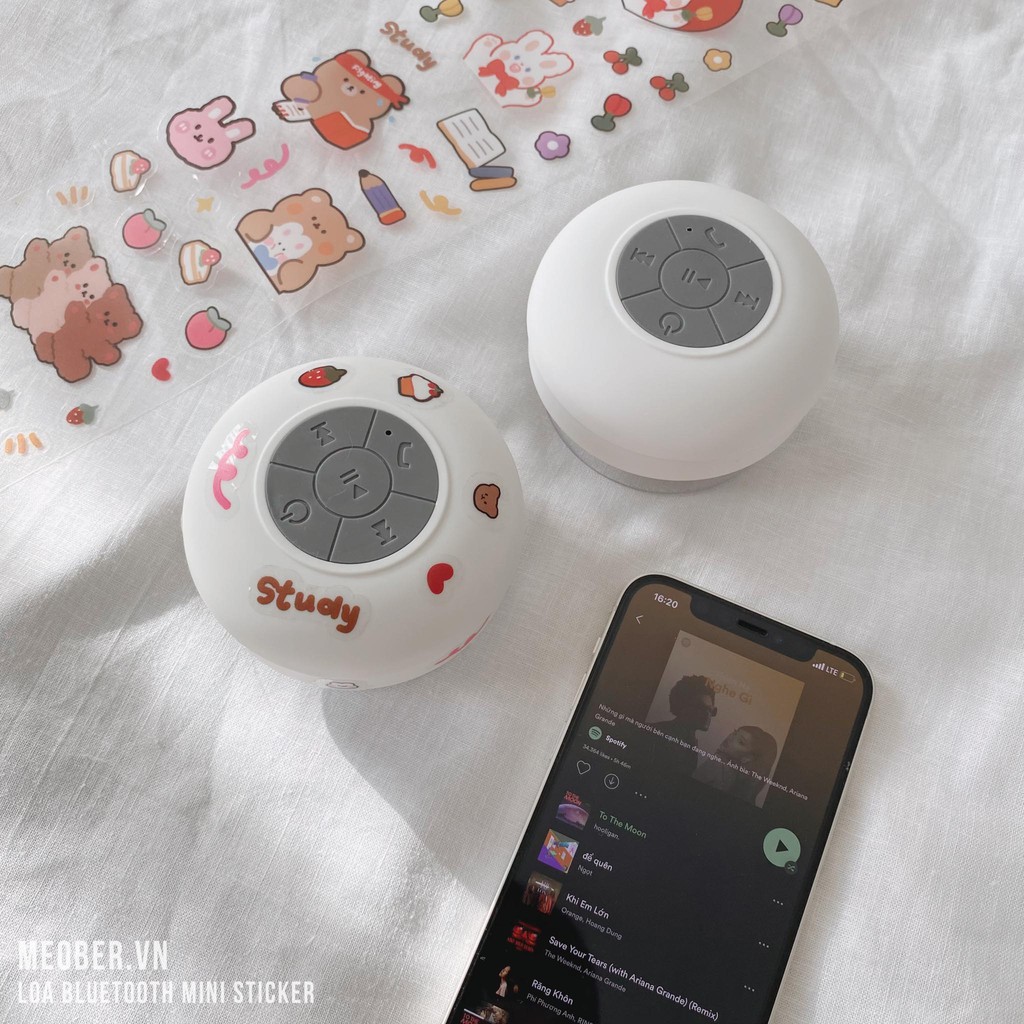 [Bảo hành 1 đổi 1] Loa Bluetooth Chống nước Mini Sticker