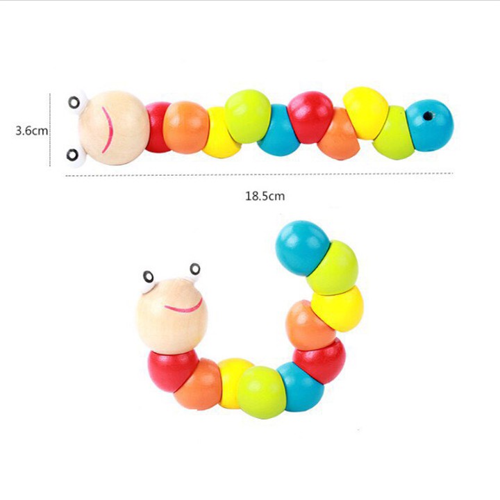 Đồ chơi gỗ Montessori, đồ chơi xếp hình bằng gỗ cho bé nhận biết Hình Khối và Mầu Sắc: 2 món, 3 món, 5 món - vô cùn