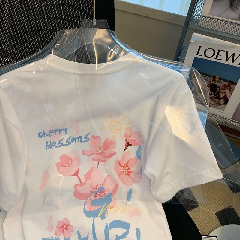 Áo Thun Tay Ngắn Dáng Rộng Phong Cách Hợp Thời Trang Cho Nữ