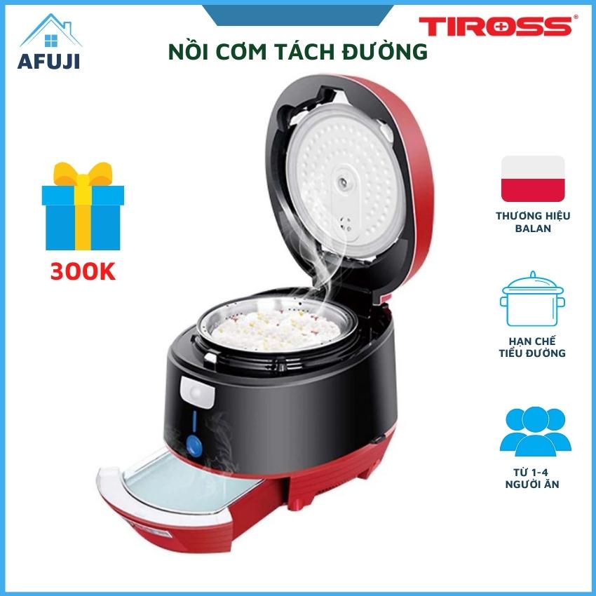Nồi cơm tách đường Tiross TS9911, nồi cơm điện cao cấp cho người tiểu đường, thương hiệu Balan bảo hành 12 tháng