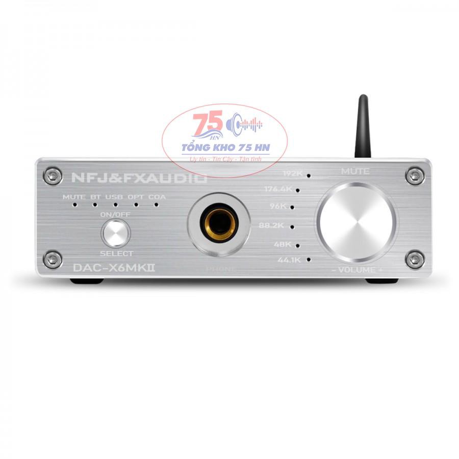 DAC nghe nhạc FX Audio X6 MKII kết hợp Bluetooth 5.0 chính hãng - Tặng dây USB Aucharm