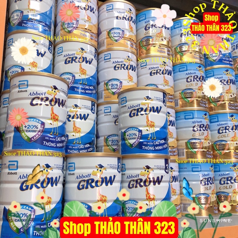 Sữa Abbott Grow 3 Lon 900g/ Grow 4 Lon 900g/ Grow 4 Lon 1.7Kg