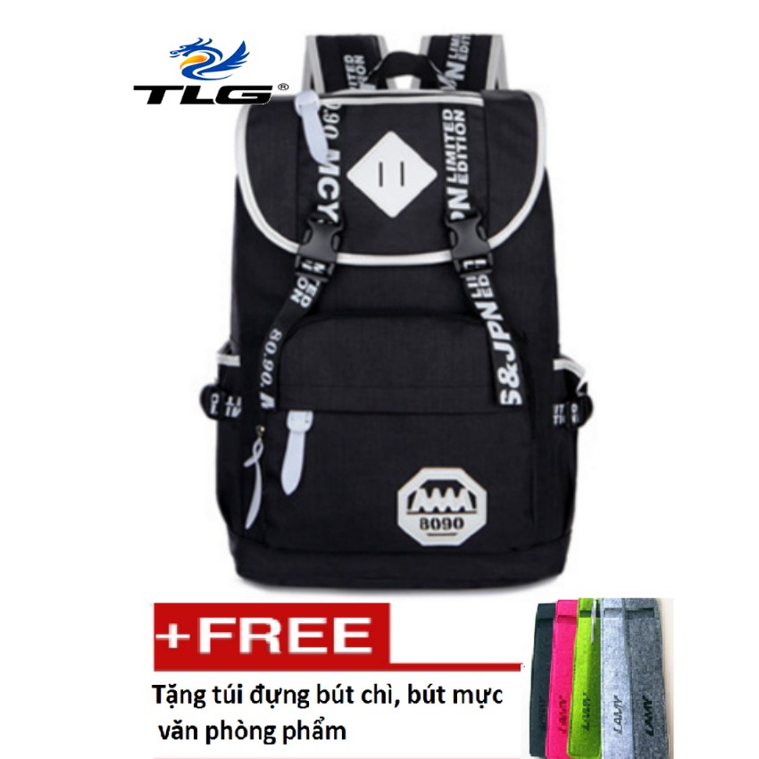 Ba Lô Sinh Viên Đồ Da Thành Long TLG 208064 1 Tặng Túi Đựng Bút Chì,Bút Mực VPP [SKM]