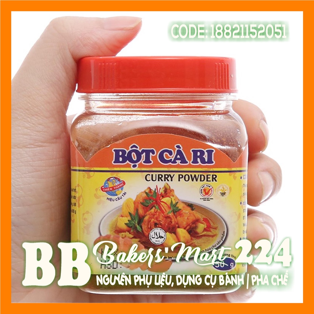 Bột CÀ RI hiệu Thiên Thành - Hủ 50gr