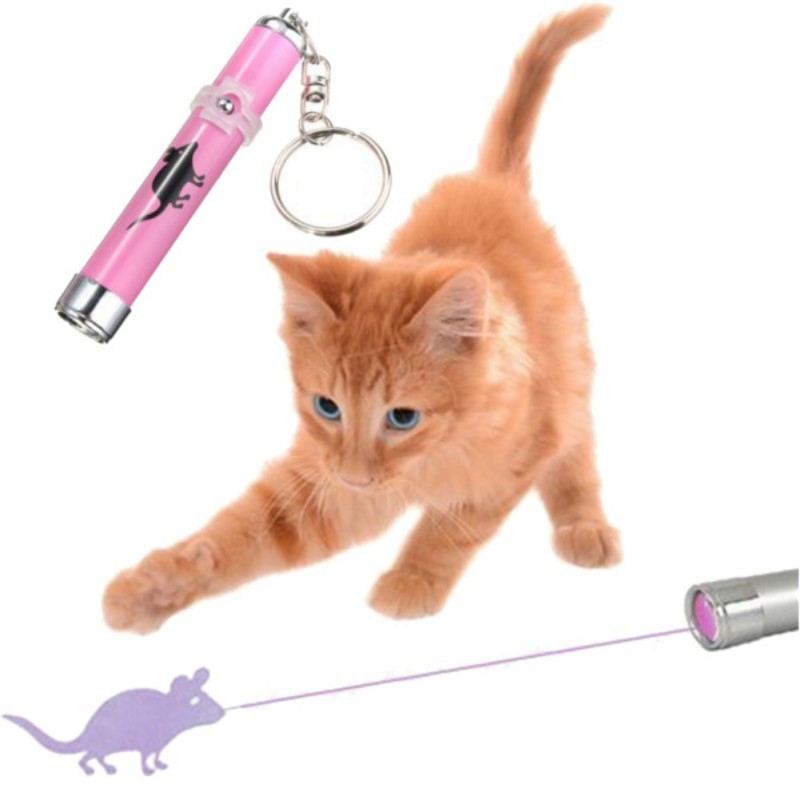 Đèn laser LED tạo bóng hình chuột sáng tạo vui nhộn cho mèo cưng