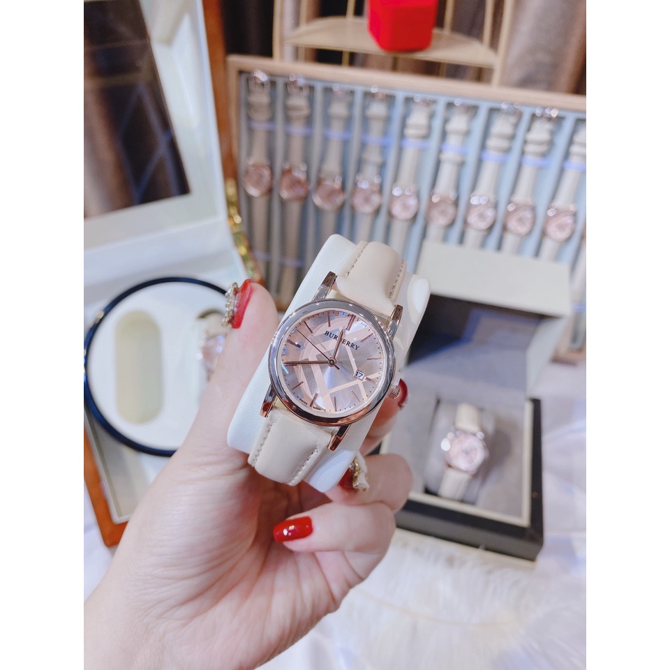 Đồng hồ nữ BBR dây da sang trọng