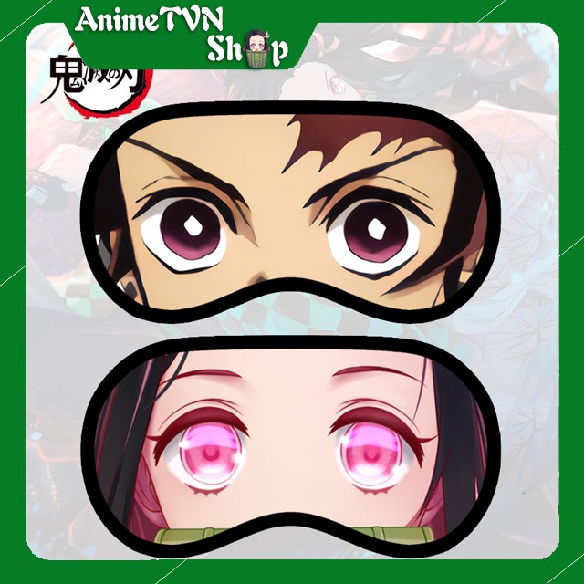 Bịt mắt ngủ in hình Anime/Manga - Kimetsu No Yaiba ( Thanh Gươm Diệt Quỷ)