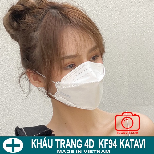 Hộp 10 khẩu trang 4D Cao Cấp Tiêu Chuẩn KF94 KATAVI