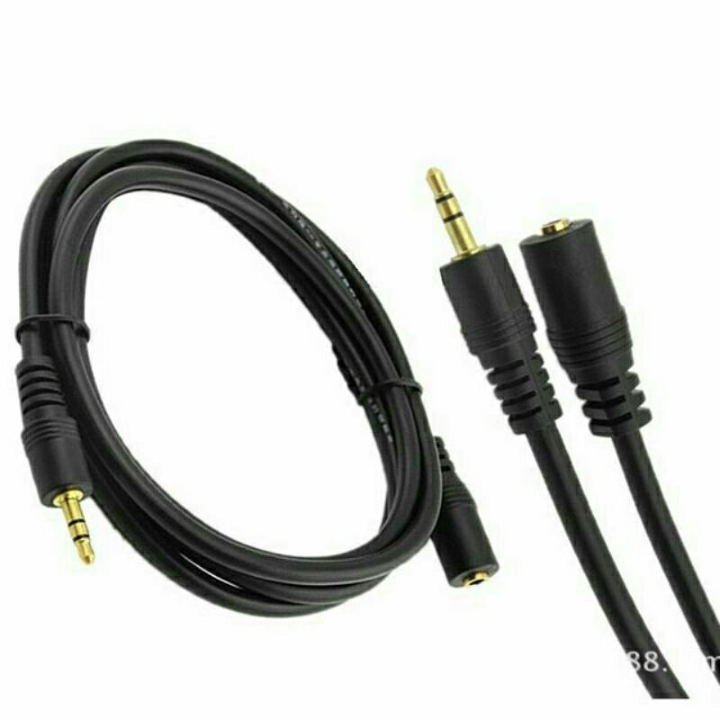 Dây cable audio nối dài jack 3,5mm (1 đầu đực, 1 đầu cái)