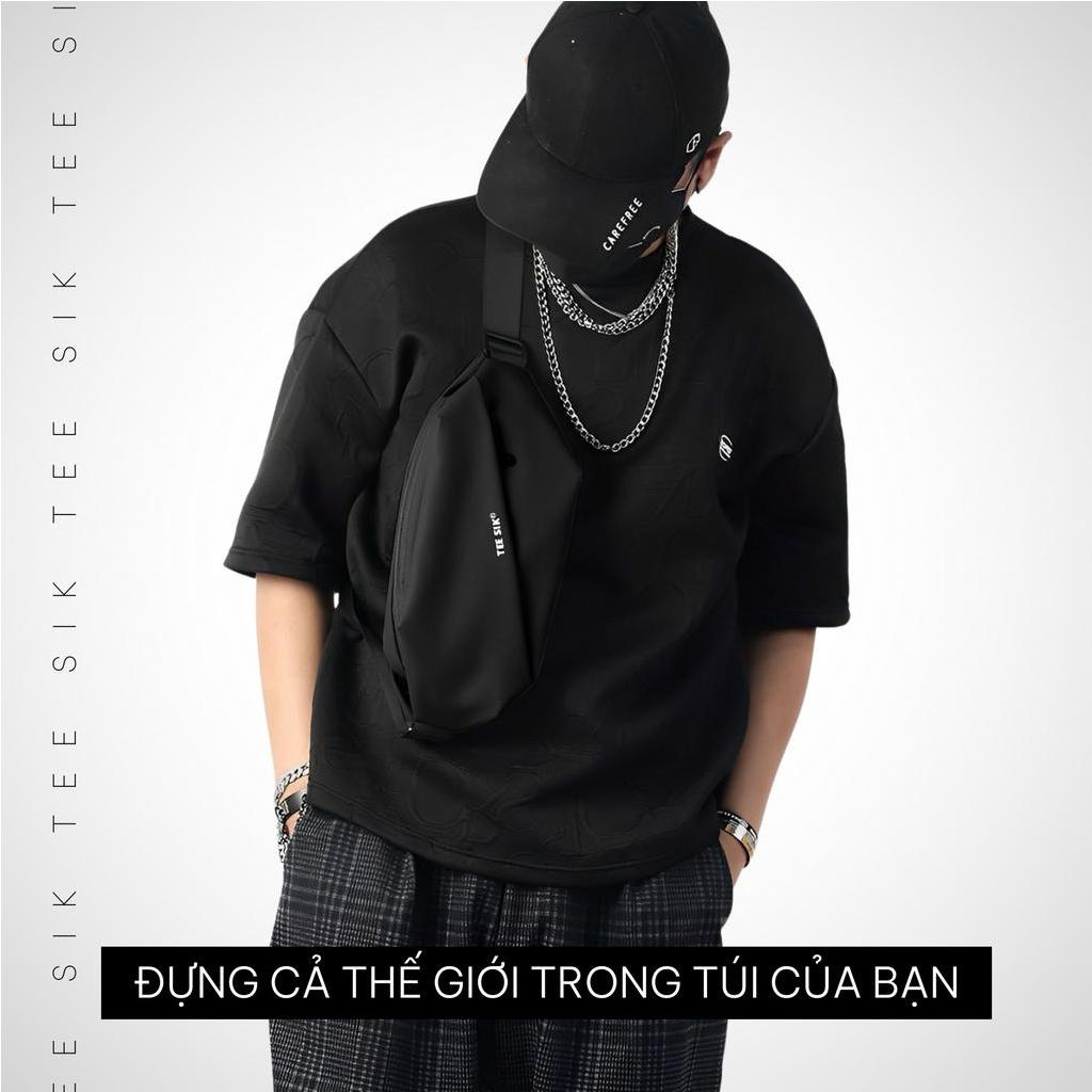 Túi bao tử nam TEE SIK túi đeo chéo nam đeo bụng đeo hông thể thao chống nước nhiều ngăn đa năng TS25