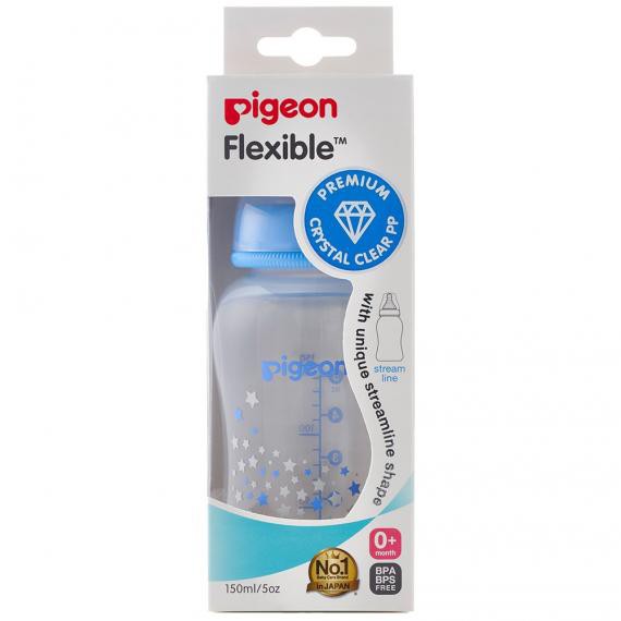 Bình sữa Pigeon cổ hẹp PP Streamline ngôi sao 150ml /250ml