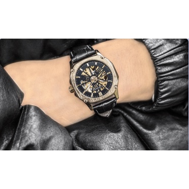 Đồng hồ cơ nam T-winner lộ máy