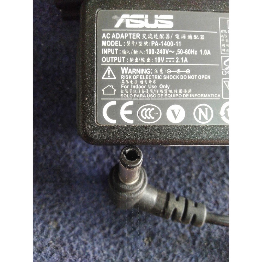 Bộ sạc pin cho Laptop Asus 19V-2.1A zin theo máy