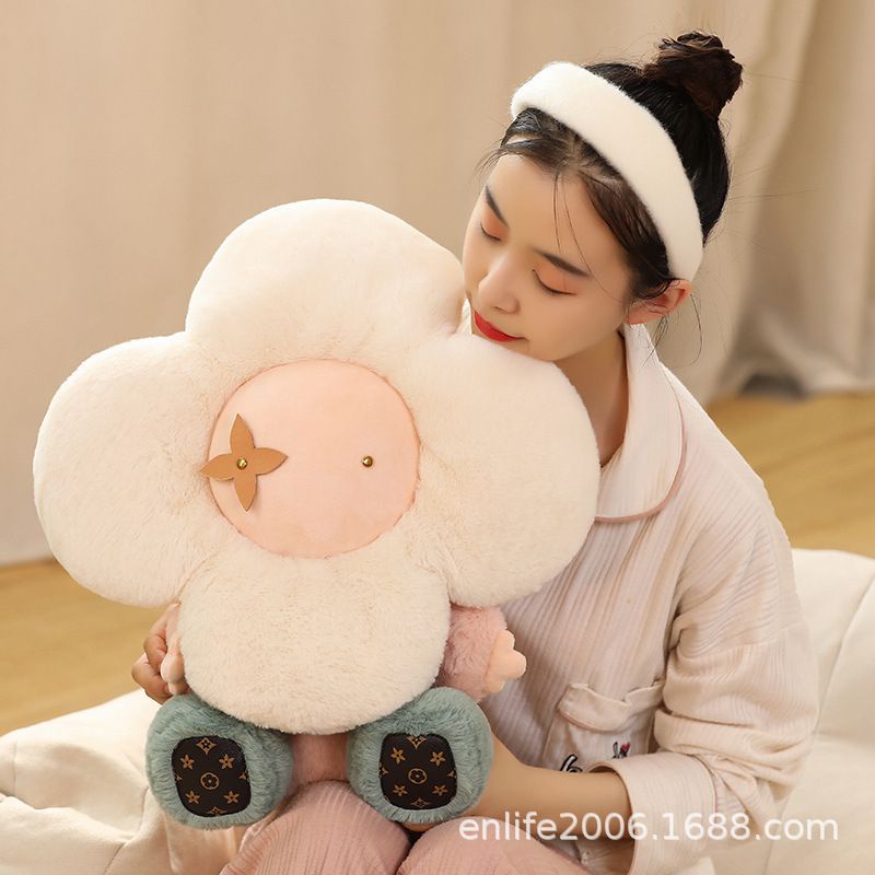 Búp bê nhồi bông hình hoa hướng dương dễ thương làm quà tặng/ trang trí nhà cửa/ đồ chơi cho trẻ em 45cm