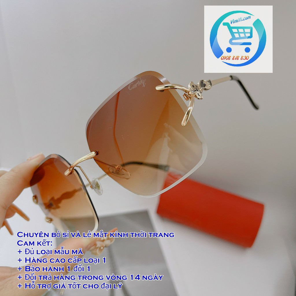 Mua Kính mát thời trang cao cấp Cartier dành cho Nữ,Bảo hành 2 năm,