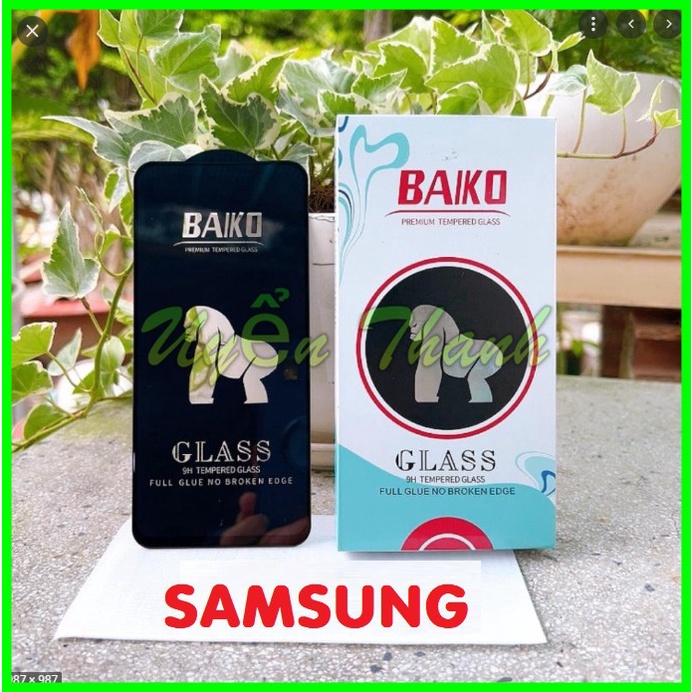 Cường lực Baiko Full màn Samsung A05 A05s A11 A14 A31 A51 A71 A32 A52 A72 A33 M22 M32 M33 A73 M62 M51 Note 10 S10 lite