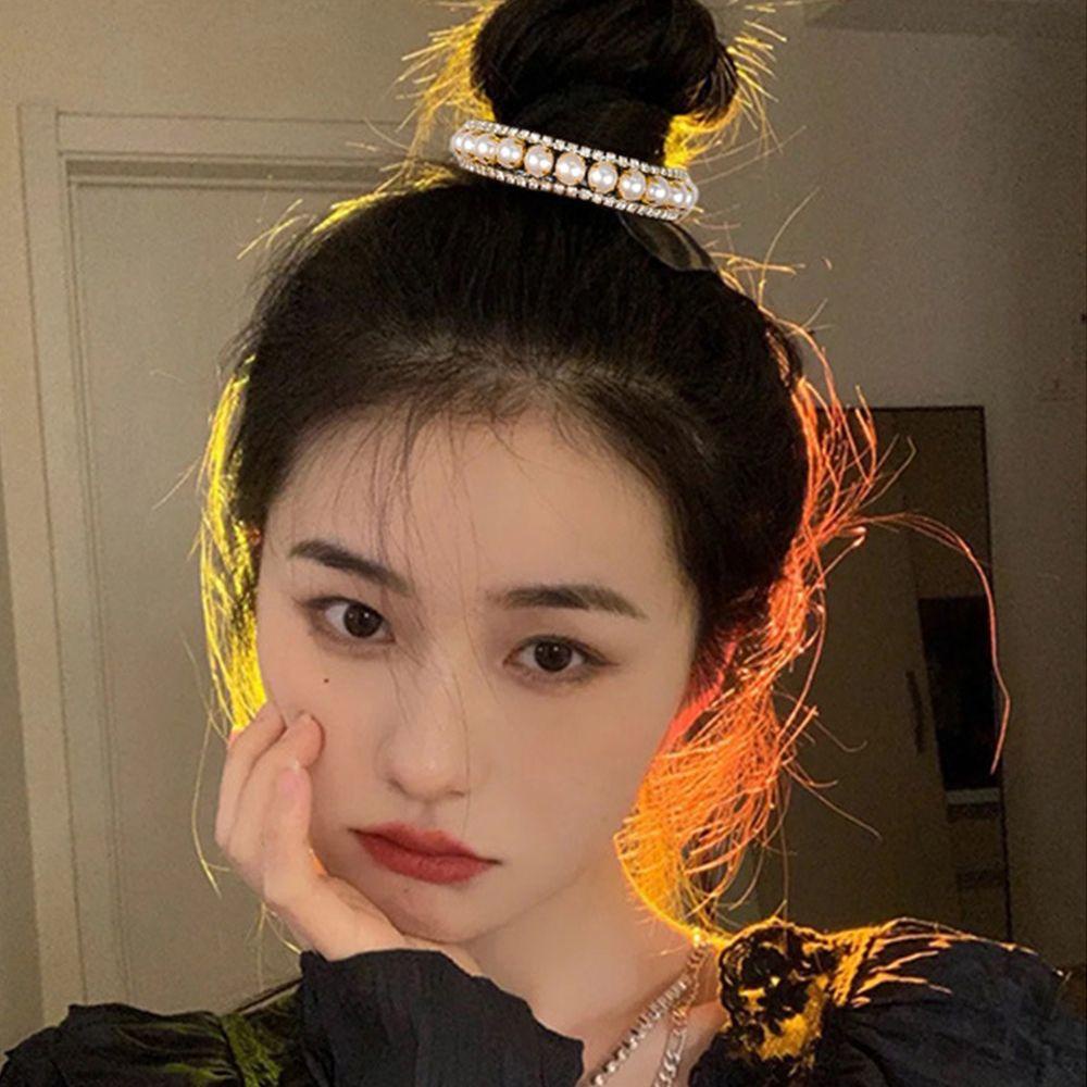 Aaron1 Dụng Cụ Búi Tóc Đính Ngọc Trai Thời Trang Hàn Quốc Dành Cho Nữ