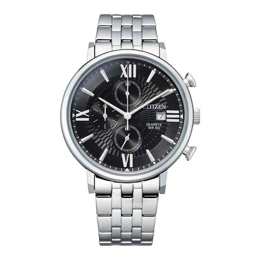 Đồng Hồ Nam Citizen Dây Thép Không Gỉ AN3610-71E - Mặt Đen