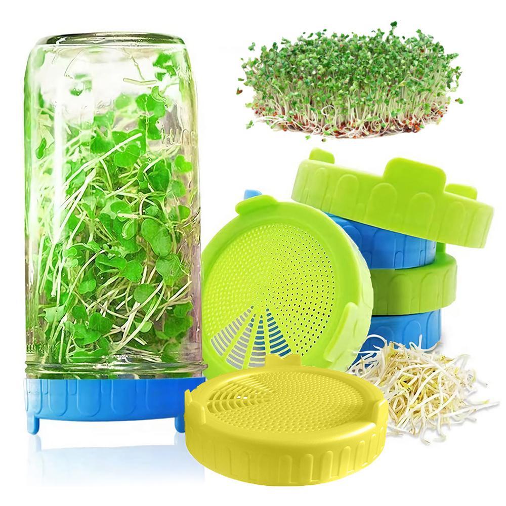 KUNHEV 4 / 2 / 1 Nắp Nhựa 86mm Niêm Phong Lọ Mason Trồng Cây Mầm