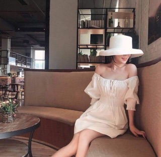 Mũ cói lồng đèn vintage siêu nữ tính