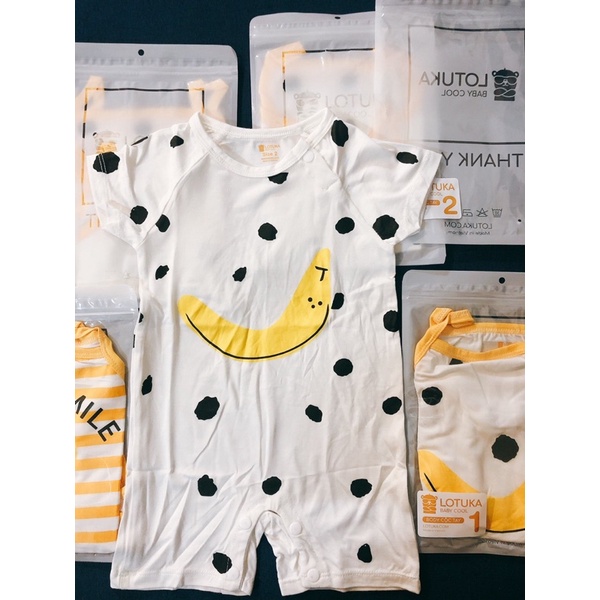 Body đùi cộc tay Lotuka chất thun lạnh Visco cao cấp mềm mát cho bé