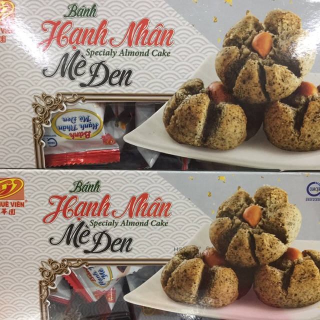 Bánh hạnh nhân mè đen