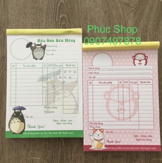 Hoá Đơn Bán Lẻ Cute