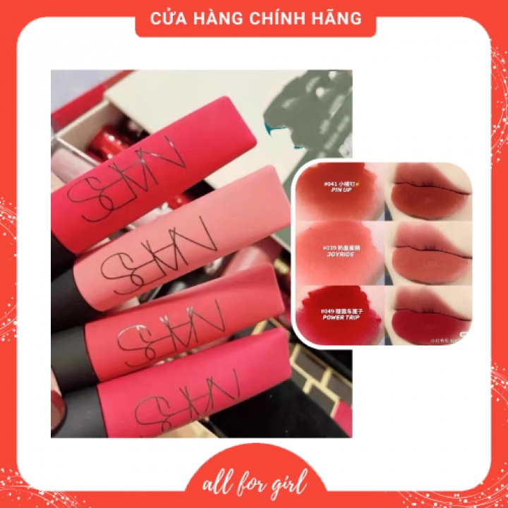 Son NARS air air matte lip color CHÍNH HÃNG về 3 màu HOT