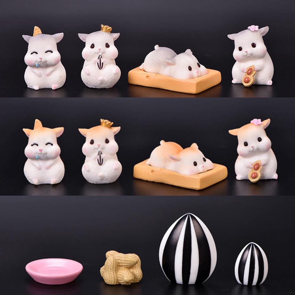 Đồ trang trí Chuột Hamster Hoạt Hình Dễ Thương Dùng Trang Trí Tiểu Cảnh