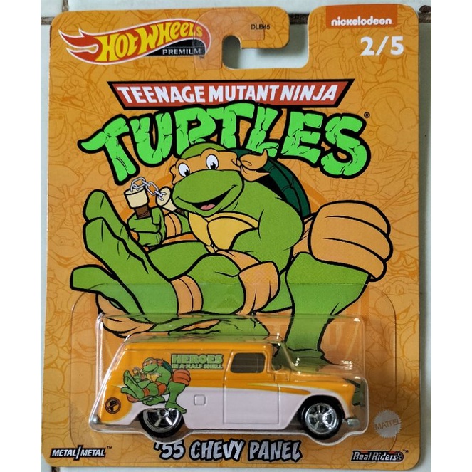 xe mô hình hotwheels teenage mutant Ninja turtles:55 Chevy panel