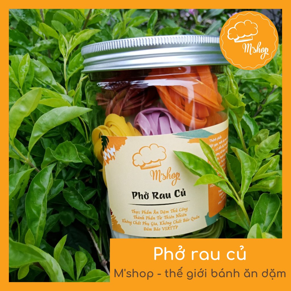 Phở rau củ hữu cơ ăn dặm, ăn kiêng, eatclean M'shop