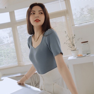Áo len dệt kim dáng dài tối giản nữ Air Space Lady 2211829003