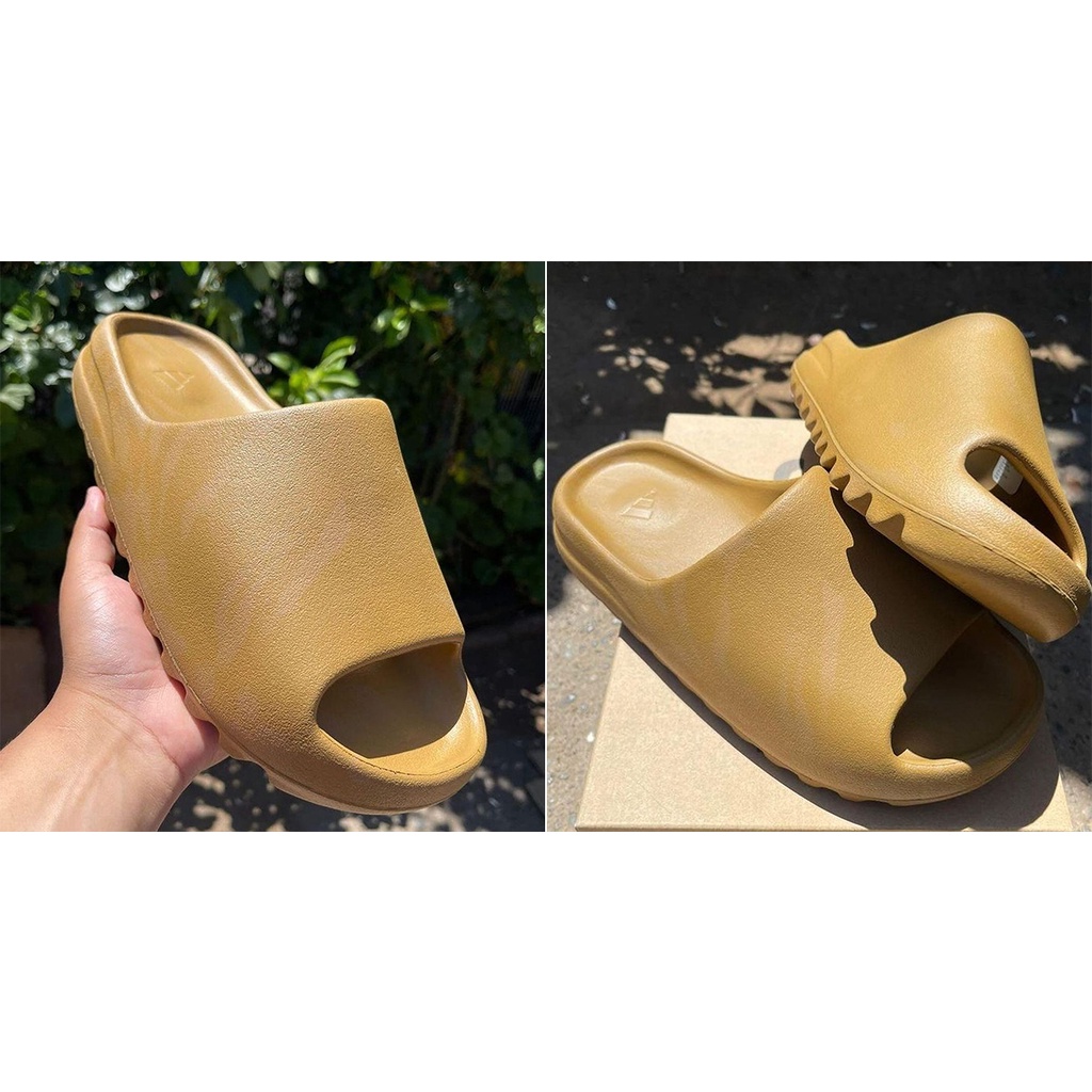 dép quai ngang mẫu họa tiết nâu đất SHINNAU7U2 tặng thêm 1 hộp đựng