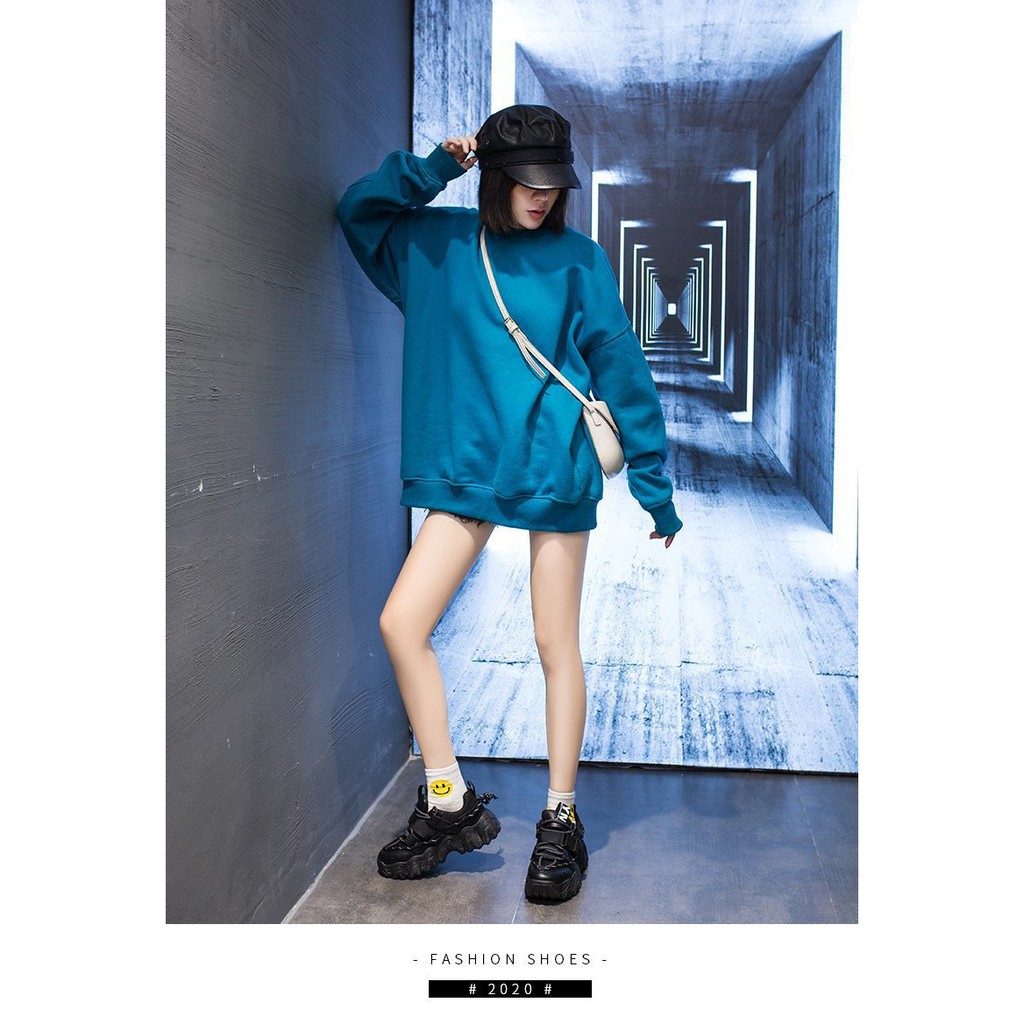 GIÀY THỂ THAO NỮ 1 MÀU. ĐẾ ĐỘN 5 PHÂN, KIỂU DÁNG SANG CHẢNH, CÁ TÍNH, ĂN CHƠI. | BigBuy360 - bigbuy360.vn