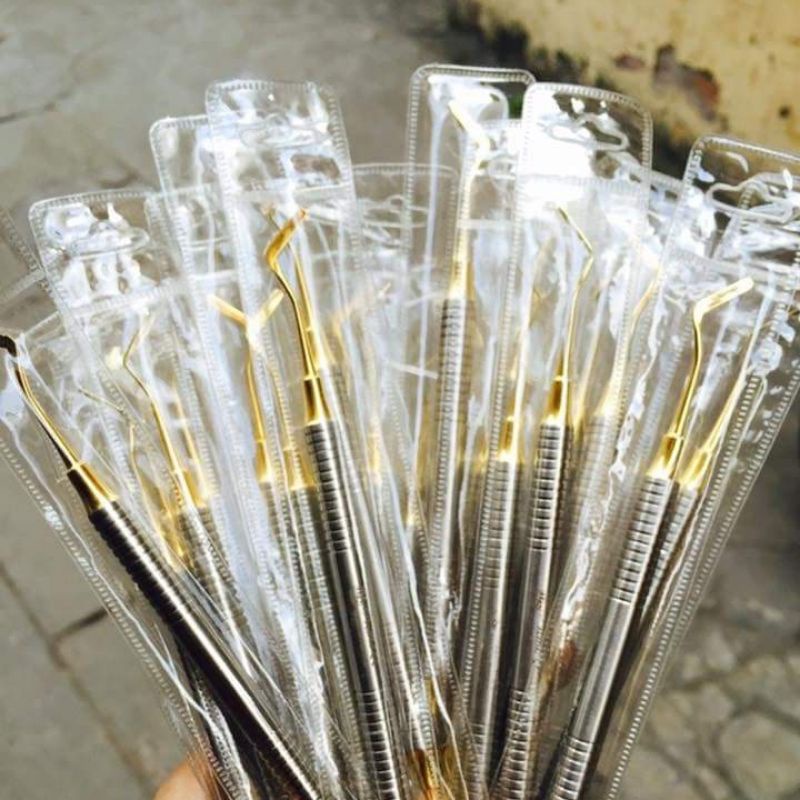 Cây hàn chống dính 2 đầu dẹt cao cấp mạ vàng nha khoa