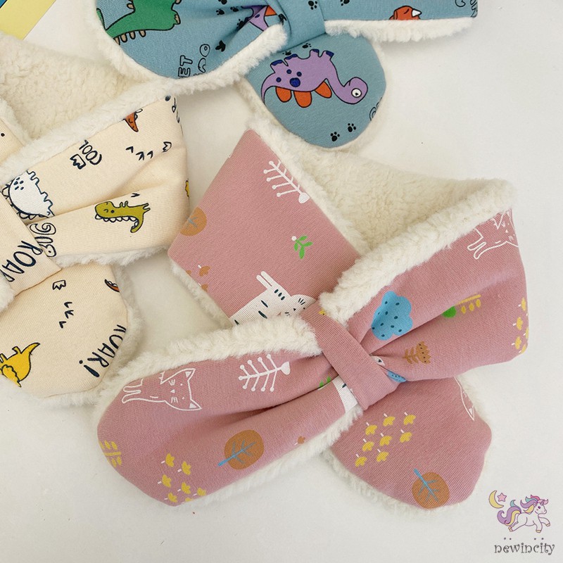 Khăn Choàng Lông Giữ Ấm Phong Cách Hàn Quốc Cho Bé