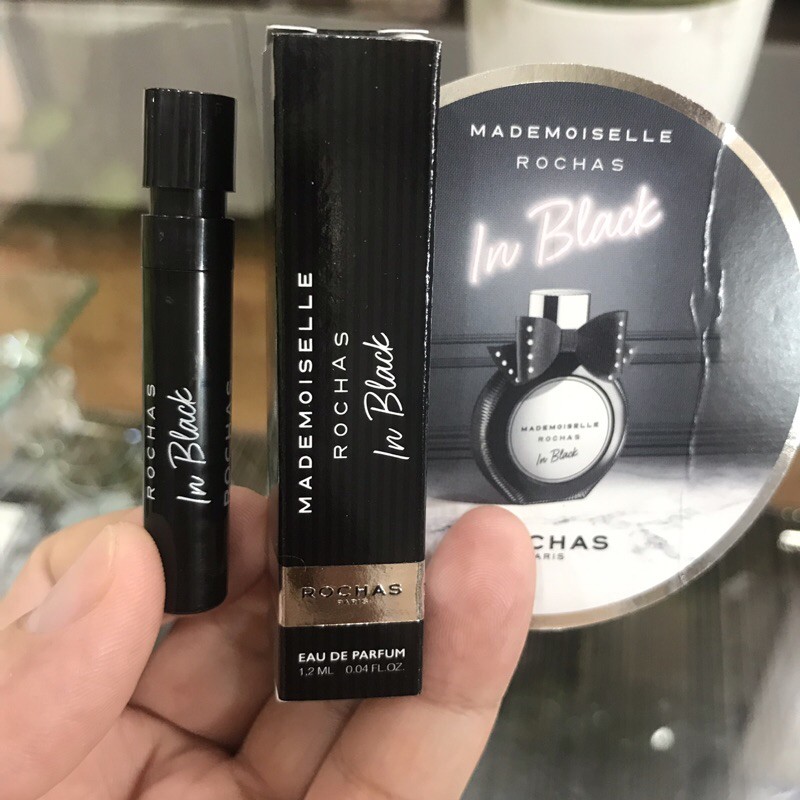 Nước Hoa Mademoiselle rochas in black mini 1.2ml