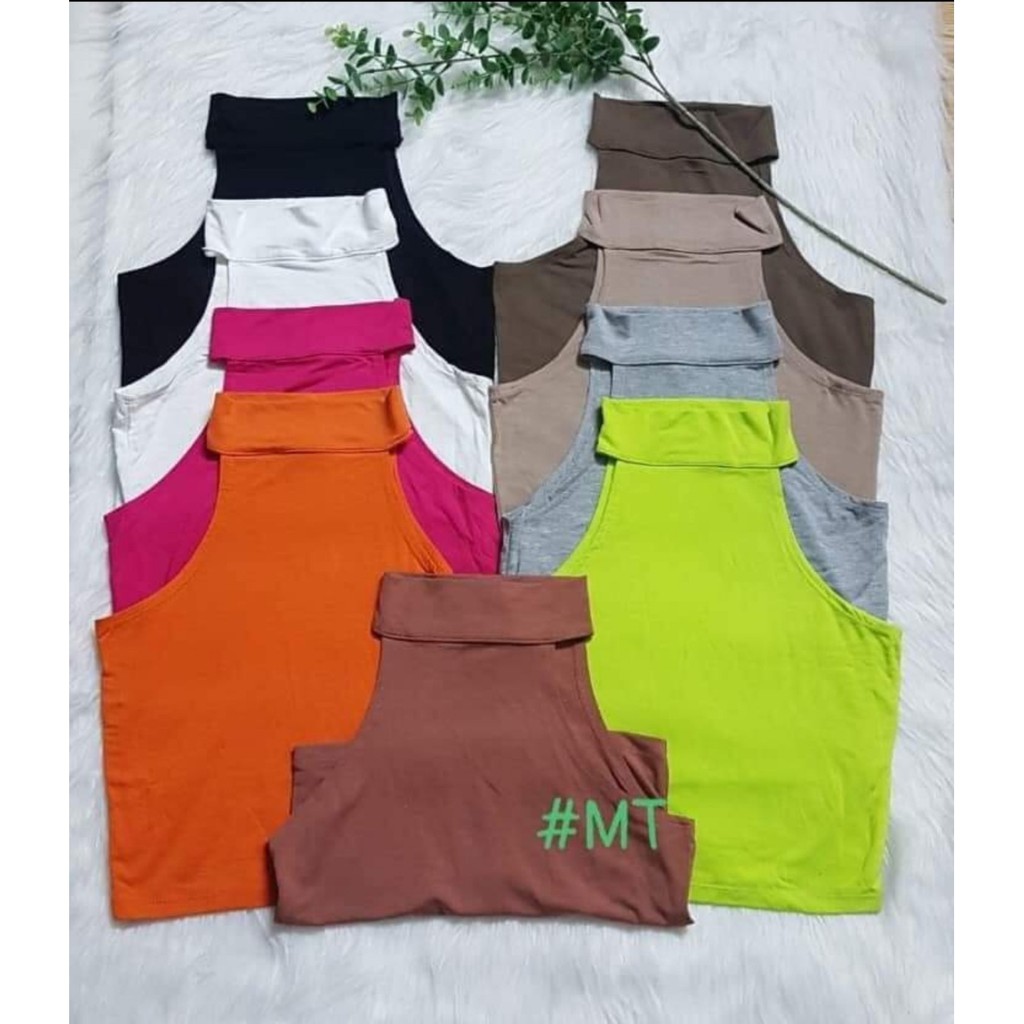 FREESIZE Áo 3 lỗ cổ lọ thun thái, mạc Tangkwa hoặc Rainbow  (áo sát nách cổ lọ tank top)