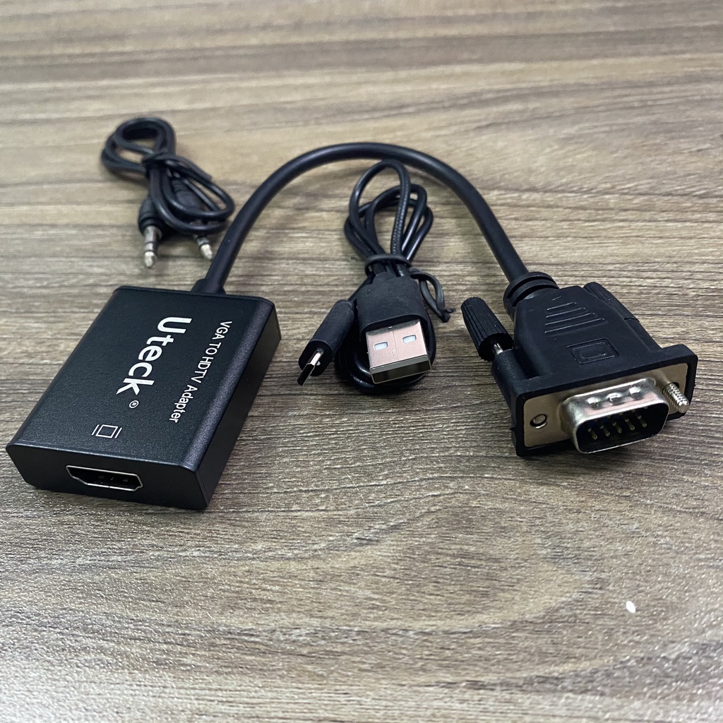 Cáp chuyển đổi VGA sang HDMI có âm thanh, VGA TO HDMI có âm thanh